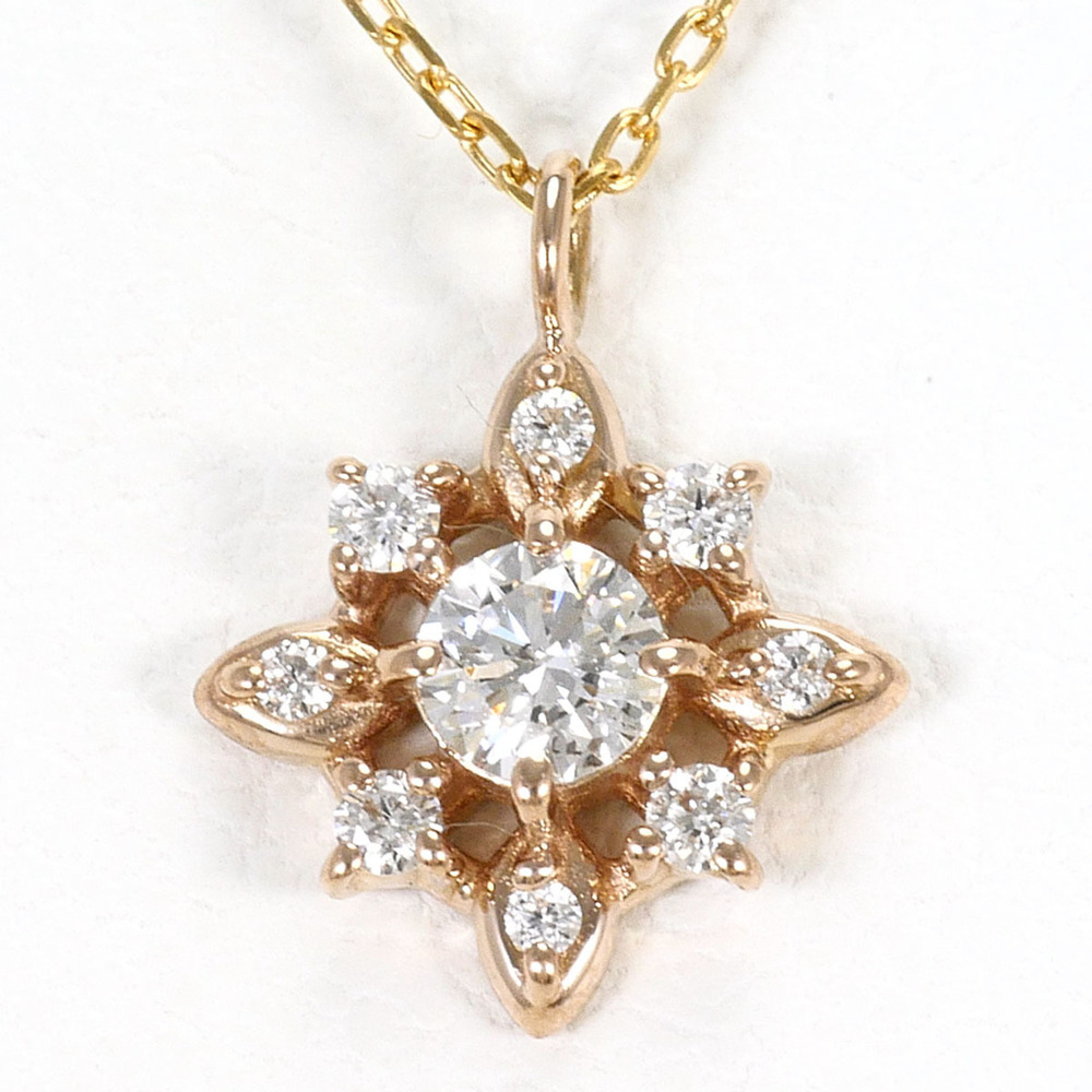 VINTAGE 18k Gold Diamond Necklace